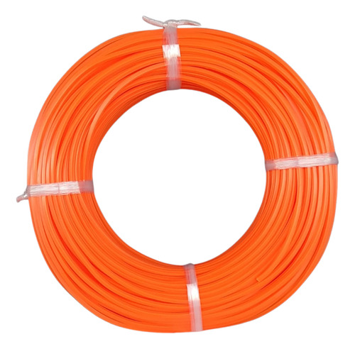 Fio De Nylon Para Roçadeira 1,6mm Quadrado Rolo Com 15m