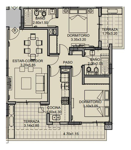 Venta Departamento 2 Dormitorio Con Cochera En Opera Luxury Torre 2