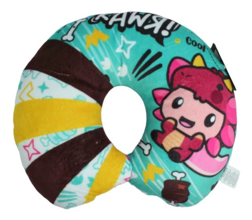 Cojín Almohada Ajolote Dormir Para Cuello Infantil Dino Rawr Verios