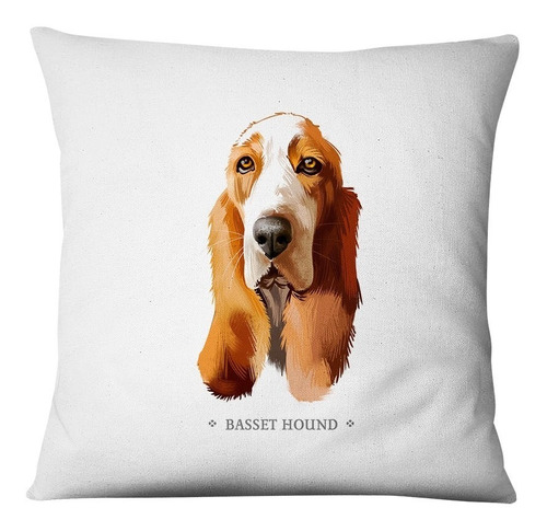 Funda De Cojín Basset Hound Perros Típicos Chile Andes1