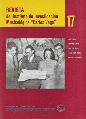 Revista N 17 Instituto De Musicología Carlos Vega