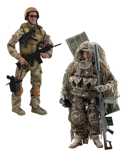 2pc 1/6 Special Forces Soldier De Acción Policía Wargame