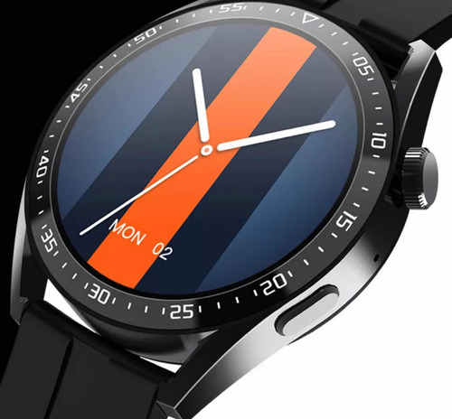 Relógio Smartwatch Hw28 Nfc Faz Pagamento Oxigênio Ligação Caixa Black Pulseira Black Bisel Black Desenho da pulseira Mesh