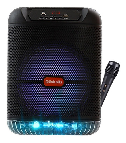 Bocina Recargable Bluetooth Micrófono Luz Tws Control 8 PuLG