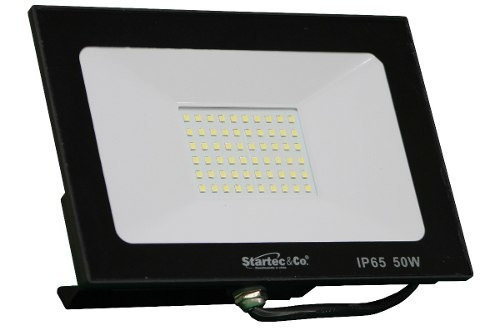 Refletor LED Startec Refletor LED 50W com luz branco-frio e carcaça preto 110V/220V