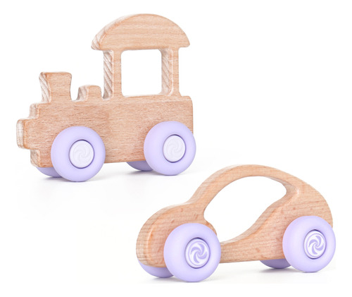 Maqueta De Coches De Madera De Haya Para Bebés, Juguete Sobr