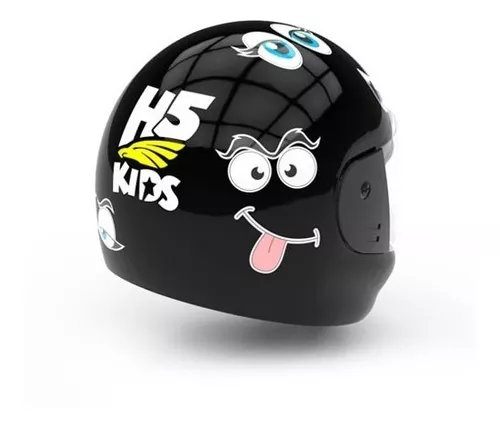 Casco Xs Moto Niño Niña Halcon H5 Kids Integral + Stickers