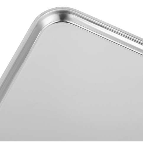 Bandeja Rectangular De Acero Inoxidable De 1 Pieza, Práctica