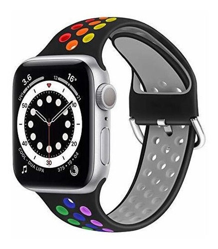 Wniph Silicone Sports Bands Compatible With Apple Watch Band