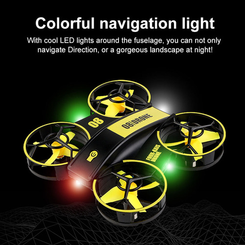Dron Rc Quadcopter Hold Rc Con Luz De Navegación