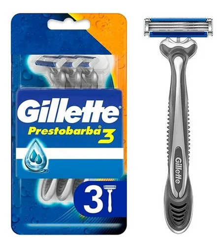 Rastrillos Desechables Gillette Prestobarba3 Regular 3pzs