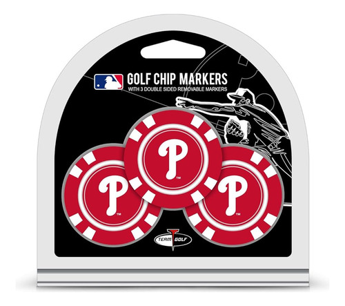 Equipo De Golf Mlb Philadelphia Phillies 3 Pack Golf Chip Ba