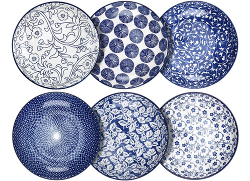 Selamica Porcelain Salad Pasta Bowls, Serving Bowls, Micr...