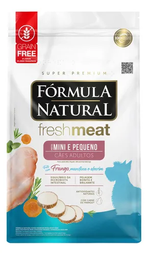 Ração Fórmula Natural Fresh Meat Cães Adultos Mini E Peq 7kg