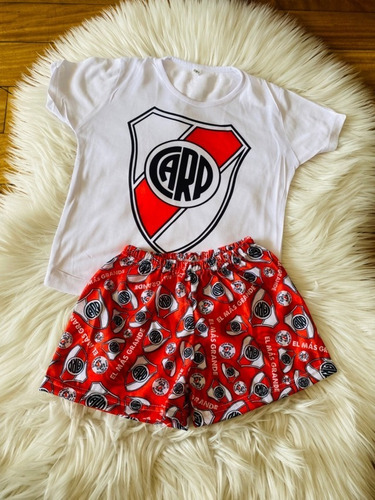 Pijama Conjunto Infantil Boca River Niño Niña