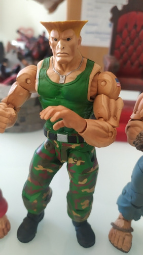 Bonecos Street Fighter, Ken, Ryu, Guile, Akuma E Chun-li. (Usado)