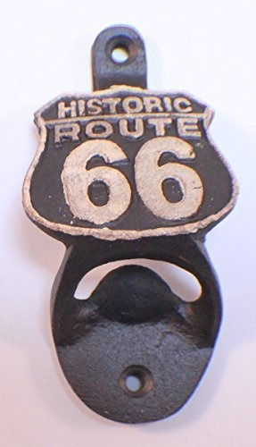 Hierro Fundido Us Route 66 Wall Mount Beer Cap Sodapop Top B