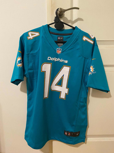 Camiseta Miami Dolphins Futbol America - Talle L Niño Amplia