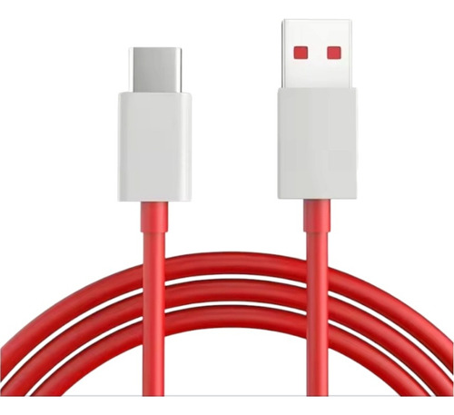 Cable De Carga Rápida Oneplus 100w Supervooc 1.5m Rojo