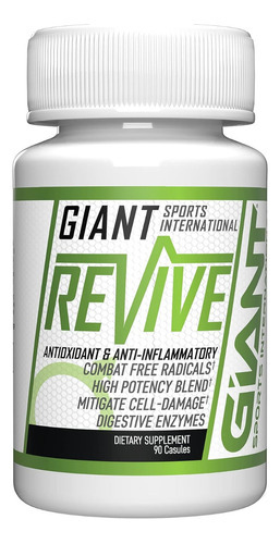 Revive Antioxidante Y Antiinflamatorio 90 Caps Giant Sports Sabor Sin Sabor