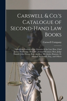 Libro Carswell & Co.'s Catalogue Of Second-hand Law Books...