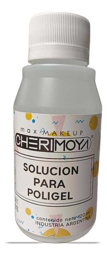 Solucion Para Poligel Cherimoya 120ml. C/u.  