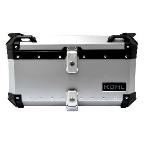 Maleta Top Case Kohl 60 Lts Plata Universal Para Moto