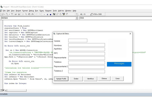Codigo Fuente En Visual Basic 6 De Lector U Are U 4500