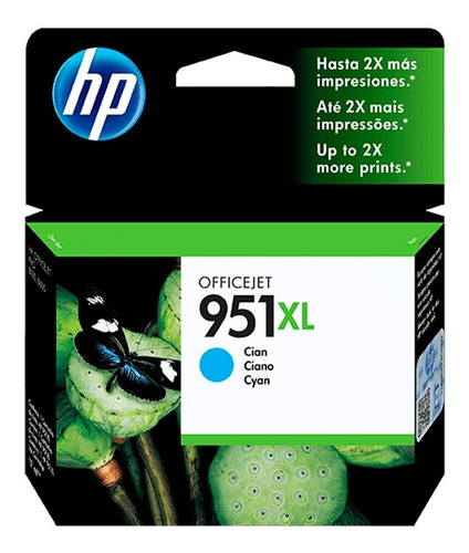 Cartucho De Tinta Hp 951xl Original Cn046a Cian
