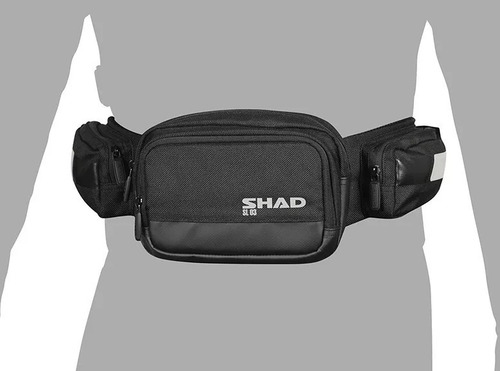 Imagen 2 de 4 de Bolsa De Cintura Shad Sl03 Textil Negra Para Moto