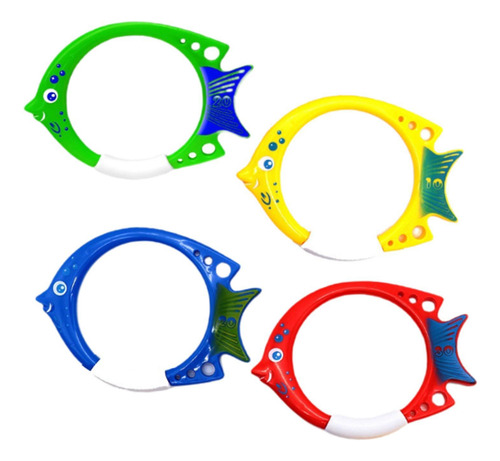 Juguetes De Anillos De Peces, 4 Anillos De Peces De Buceo