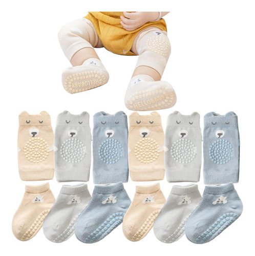 Isanpan Juego De Rodilleras Antideslizantes Unisex Para Bebe