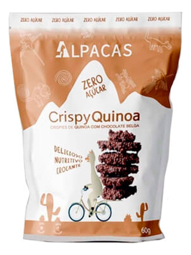 Alpacas crispy quinoa chocolate belga zero 60g