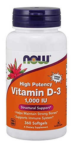 Vitamina D-3 De Now Foods, Now1117/490/1501, 1, 1