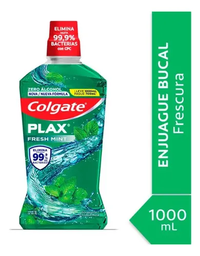 Pack X2 Enjuague Bucal Colgate Plax Fresh Mint 1lt.