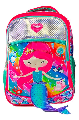 Mochila Sirena Mikoclub Cola 3d