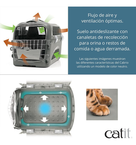 Cat It Cabrio Kennel Moderno Transportador Para Gatos Azul