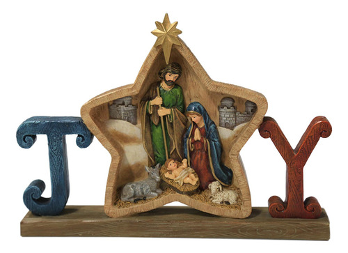 Figura De Belén - Decoración De Mesa De Navidad Sagrada