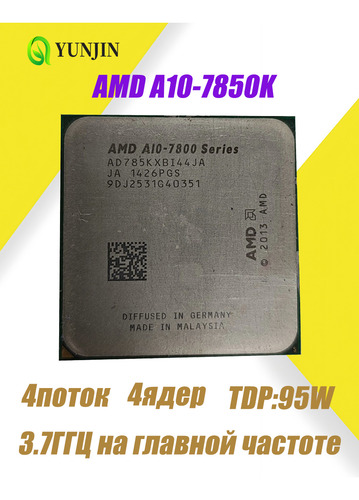 Cpu Amd A10-7850k De 4 Núcleos, 4 Hilos, 3,7 Ghz Y 95 W
