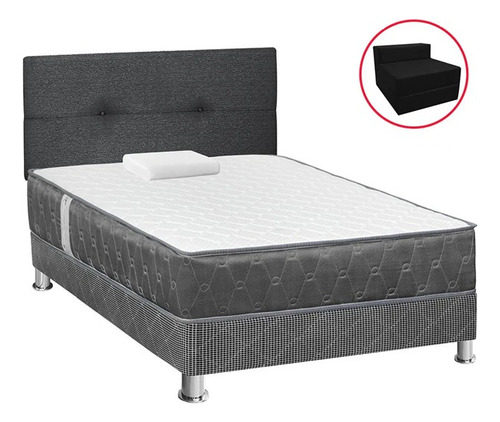 Juego Dormitorio Forli Acqua 1.5plz + Sofá Cama