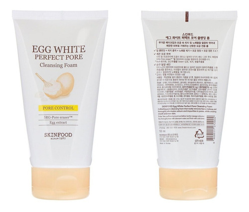 Imagen 5 de 6 de Skinfood Egg White Coreana Espuma Limpieza Poros Perfecta F