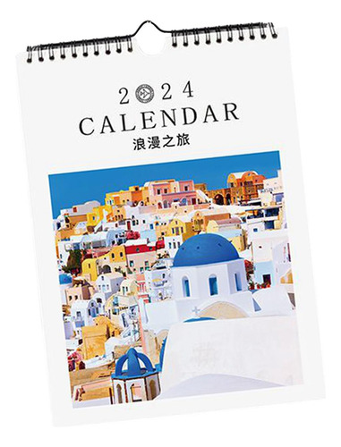 Calendario De Pared En Espiral,calendario De Pared 2024 Con