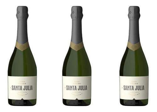 Espumante Santa Julia Classic Cuvee 750m Pack X3 Fullescabio