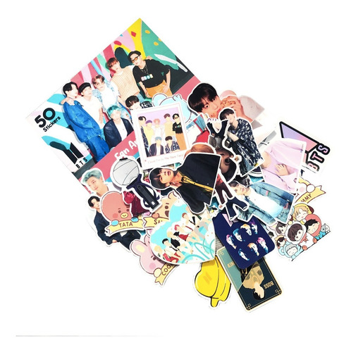 Bts 50 Stickers Varios + Regalo Sorpresa - Freebies