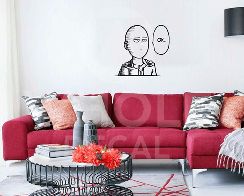 Vinilo De Pared Saitama One Punch Man Anime Vinilo De Corte