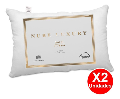 Almohada Nube Hotel Luxury 5 Estrellas Efecto Pluma X 2 Unid