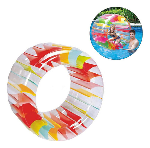 - 2 Rueda De Agua Inflable Gigante For Niños Anillo De