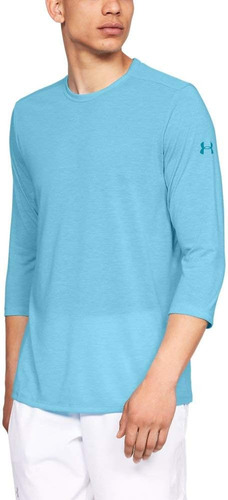 Under Armour Manga Roscada Para Hombre, Azul Veneciano Peque