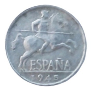 Moneda España 5 Céntimos, Año 1945 (km 765)
