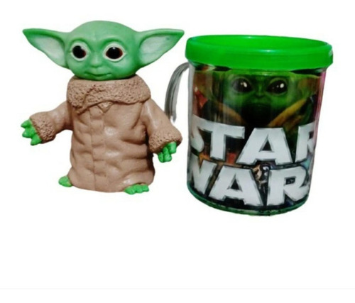 Boneco Baby Yoda Star Wars Figure + Caneca Personalizada